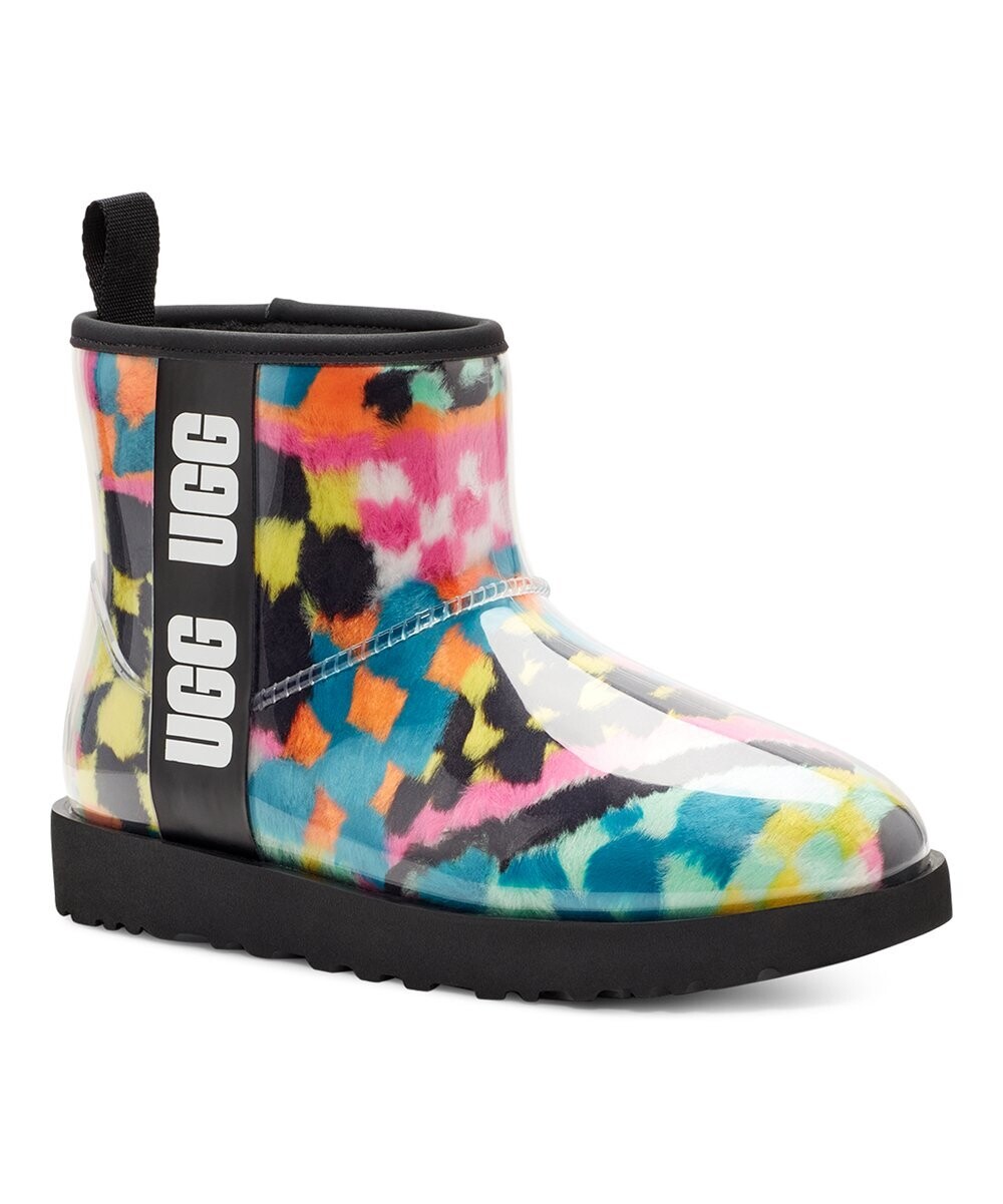 Checkerboard Classic Clear Mini Checks Boot - Women, Color: Black & Multicolor