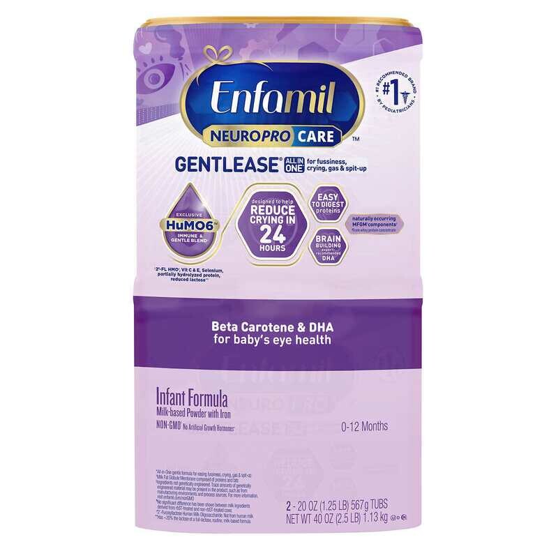 Enfamil NeuroPro Care Gentlease Formula, 20 oz,Limit 2