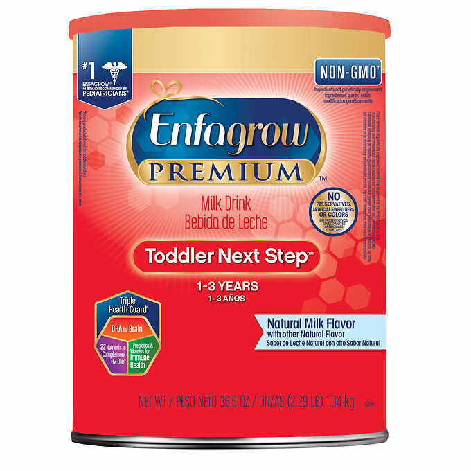 Enfagrow Premium Non-GMO Toddler Next Step Formula 
Stage 3, 36.6 oz