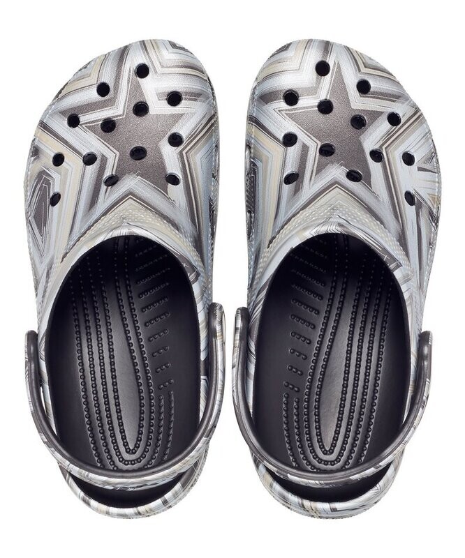 Black & White Disco Classic Clog - Adult