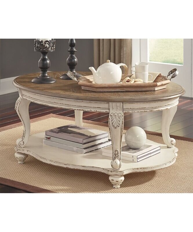 White & Brown Realty Coffee Table