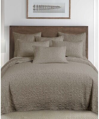 Home Threads | Taupe Jacquard Beckett Bedspread Set