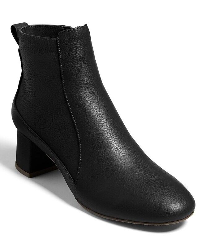 Black Berkley Leather Bootie - Women
