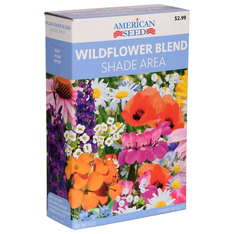 American Seed Wildflower Blend Shade Area, 2 oz. Box