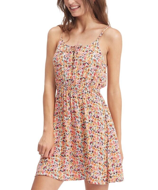 Roxy | Pastel Rose Swept Up Everything is Fine A-Line Dress - Juniors