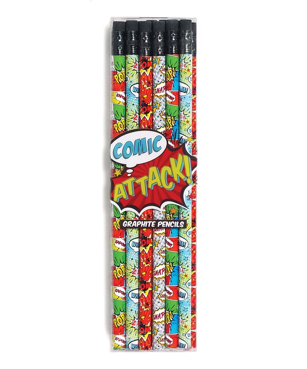 'Comic Attack' Graphite Pencil - Set of 12 'Comic Attack' Graphite Pencil - Set of 12