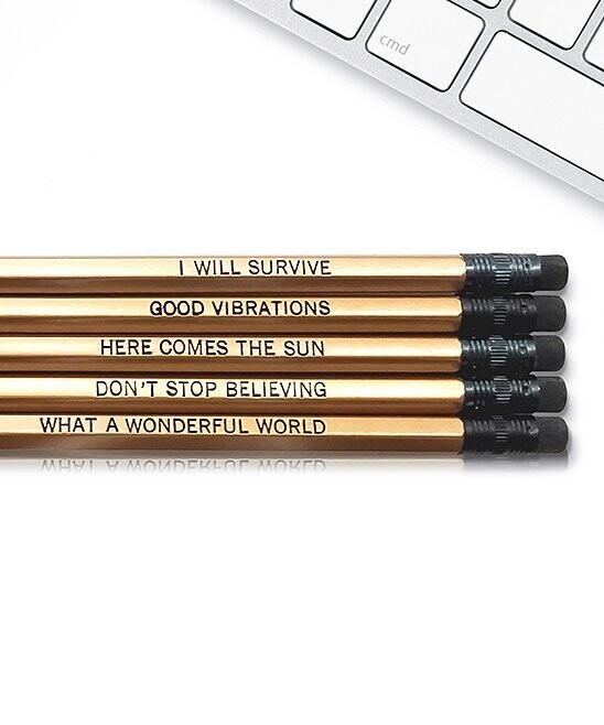 'Good Vibrations' Pencil Set