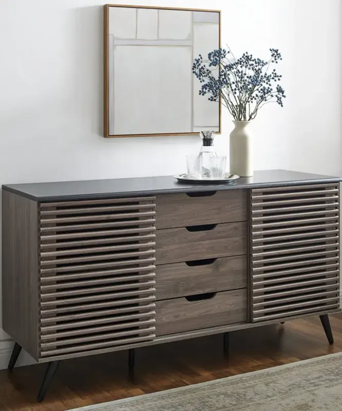 Havana Sliding-Door Four-Drawer Sideboard