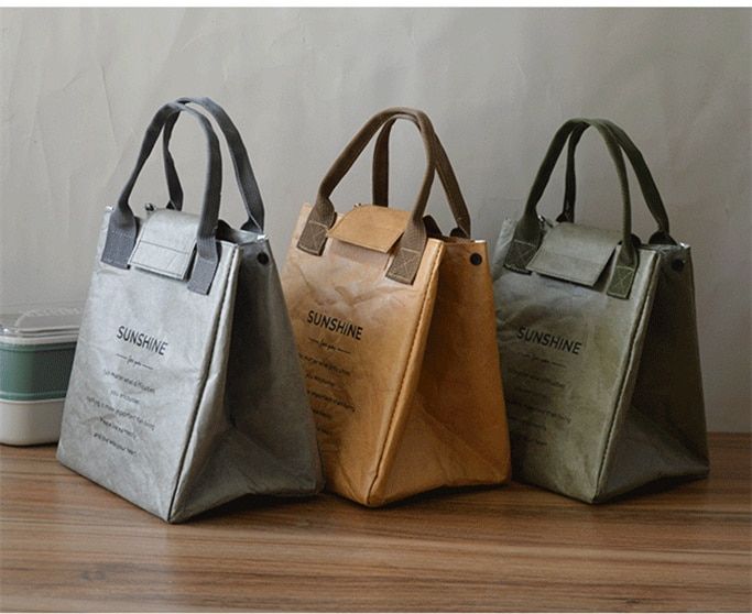 Dupont Paper Lunch Bag Insulation Refrigerated Portable Waterproof Storage Bag Dupont Paper Lunch Bag Insulation Refrigerated Portable Waterproof Storage Bag