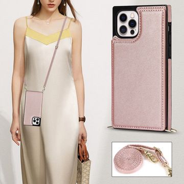 Cross Body Leather Phone Case Cover For iPhone 12 11 Pro Max Xs 7 8 Plus