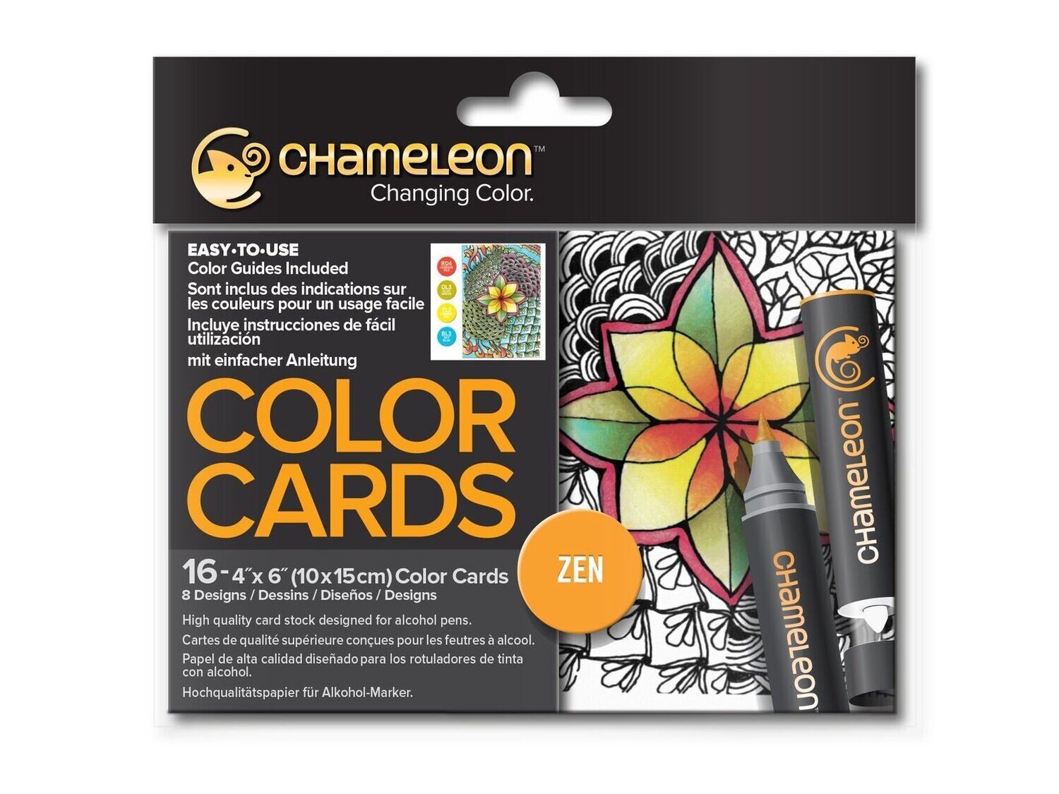 Chameleon Color Cards Zen Doodles