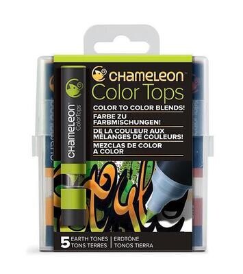 Chameleon Color Tops Earth Tones 5 Pen Set