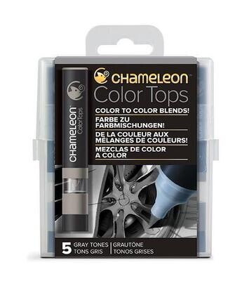 Chameleon Color Tops Gray Tones 5 Pen Set