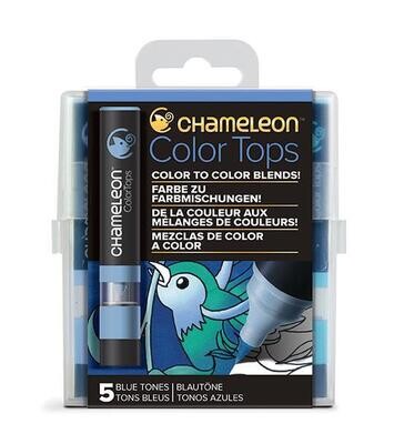 Chameleon Color Tops Blue Tones 5 Pen Set