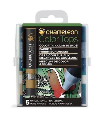 Chameleon Color Tops Nature Tones 5 Pen Set
