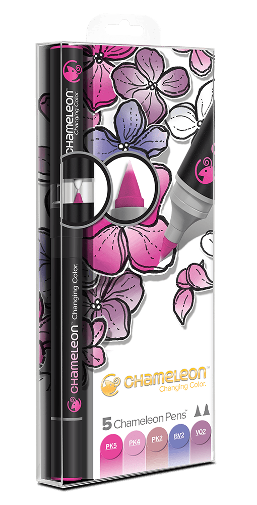 Chameleon 5 Pen Floral Tones Set