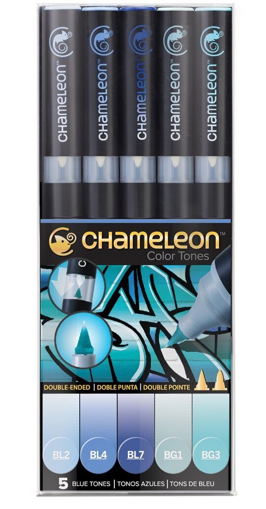 Chameleon 5 Pen Blue Tones Set