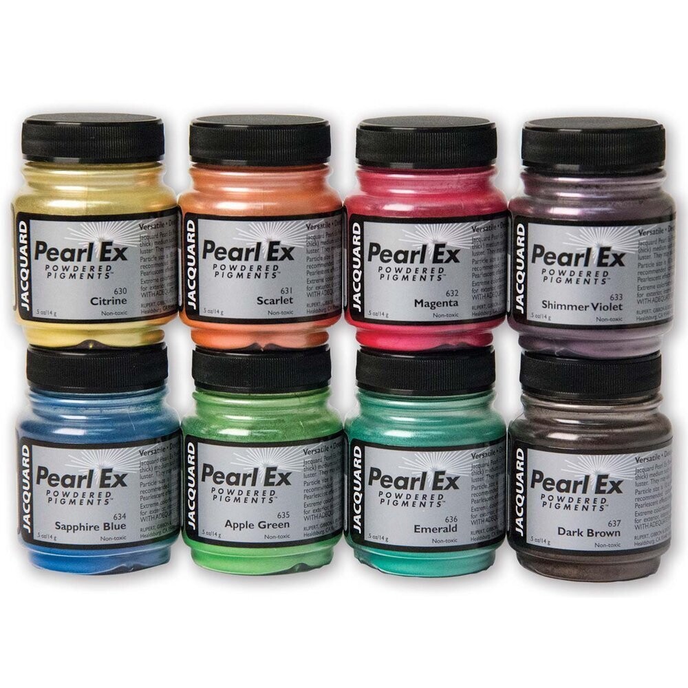 Jacquard Pearl Ex 8 Color Powdered Pigments Set