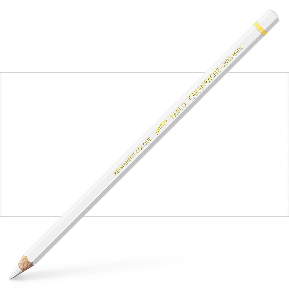 Caran D'ache Pablo Colored Pencil-White