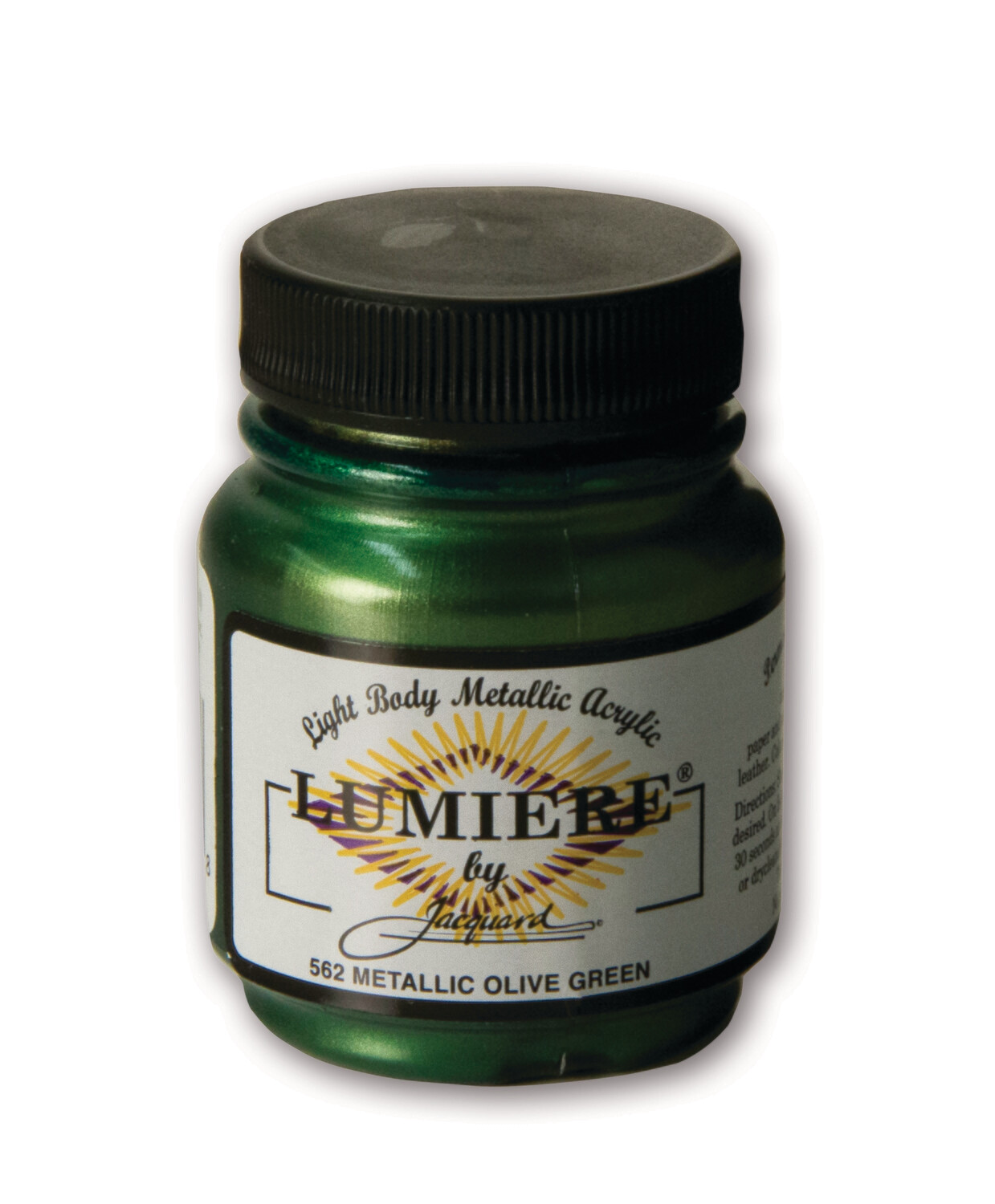 Jacquard Lumiere Paint - Metallic olive green