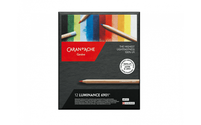 Caran Dache Artist Luminance Color Pencil 12 Shades