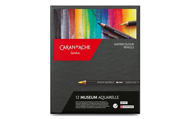 Caran Dache Museum Aquarelle Standard Pencil 12 Shades