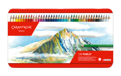 Caran Dache Pablo Color Pencils 120 Shades Metal Box