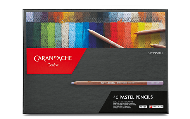 Caran Dache Artist Pastel Pencil 40 Shades Box