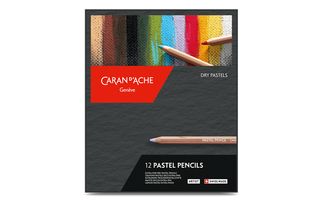 Caran Dache Artist Pastel Pencil 12 Shades Box