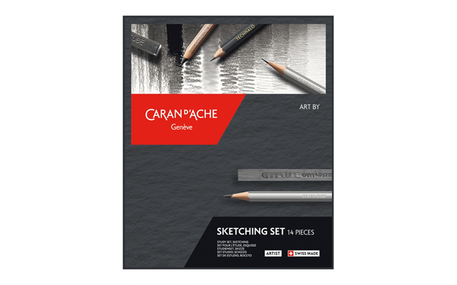 Caran Dache 14 Piece Drawing and Sketching Set