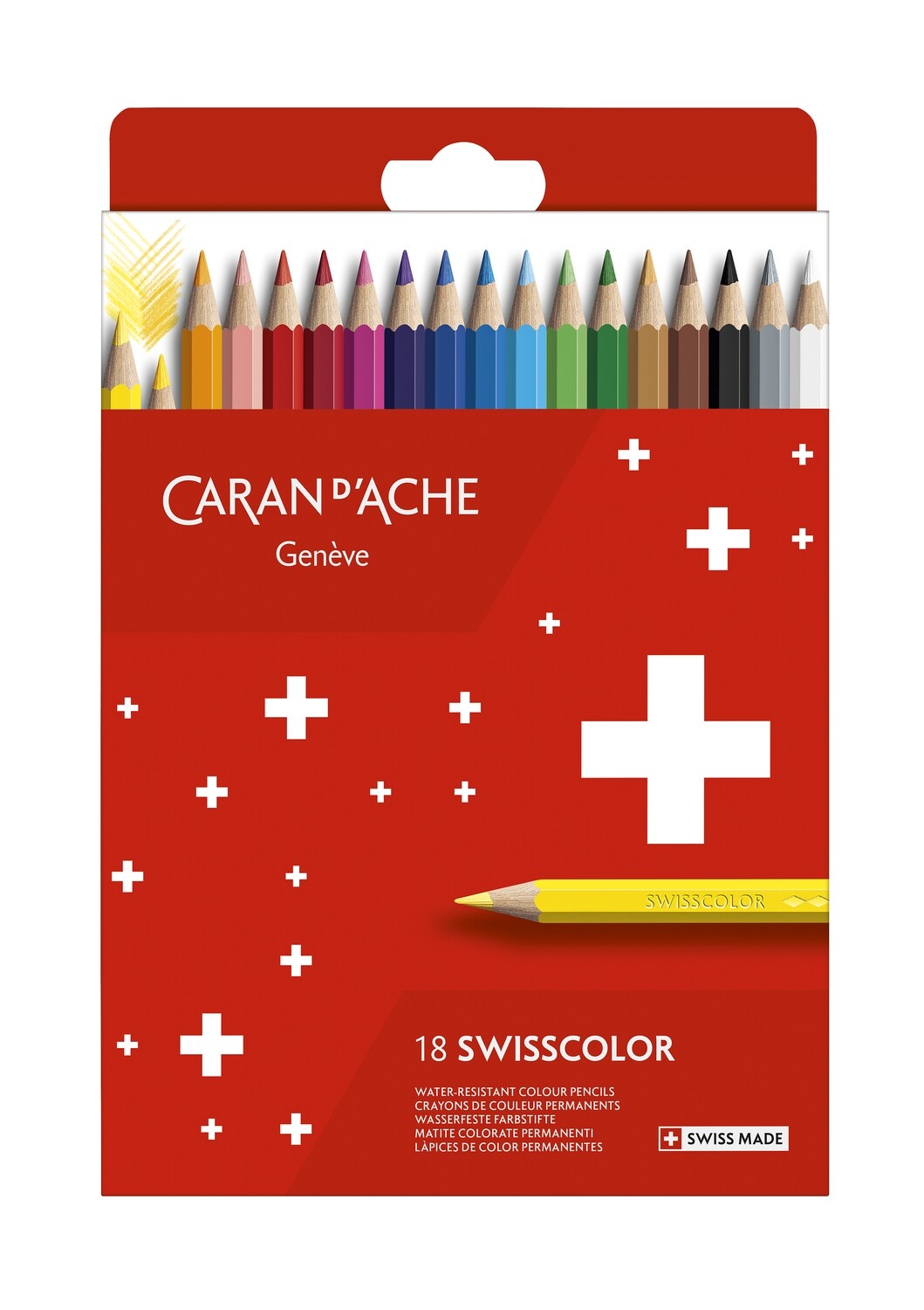 Caran Dache Swisscolor Permenant Color Pencil 18 Shades