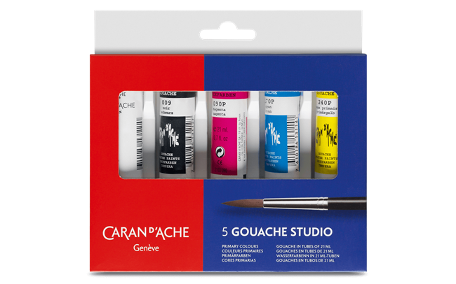Caran Dache Gouache Studio Colour Tubes 21 ml 5 Shades