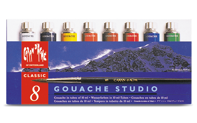 Caran Dache Classic Gouache Studio Tubes 10ml 8 Shades