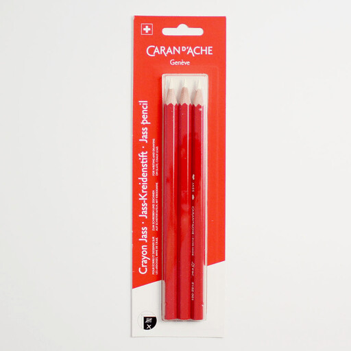 Caran Dache White Chalk Jass Pencils For Slates 4.5mm