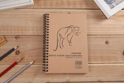 Artrack Kraft Paper Sketch Pad Wiro Bound 100 Pages