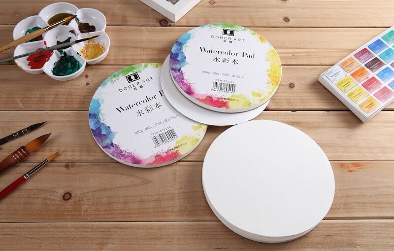 Artrack Round WaterColor Paper Pad 190 mm 20 Sheets