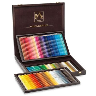 Caran Dache Supracolor Wooden Box 120 Pencils shades