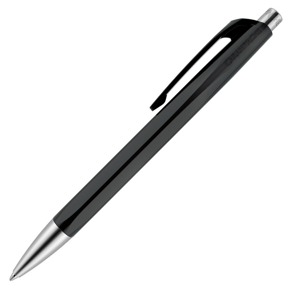 Caran d’Ache 888 Infinite Pen – Swiss Precision in Vibrant Colors, BALL POINT PEN: BLACK (BLACK INK)