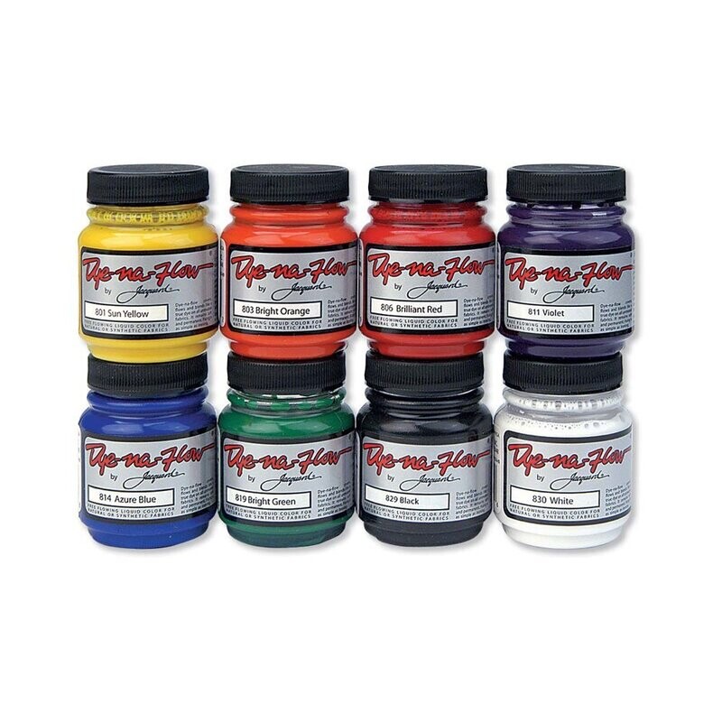 Jacquard Dye-Na-Flow Sets – Vibrant, Permanent Liquid Fabric Paint for Silk, Fabrics &amp; More