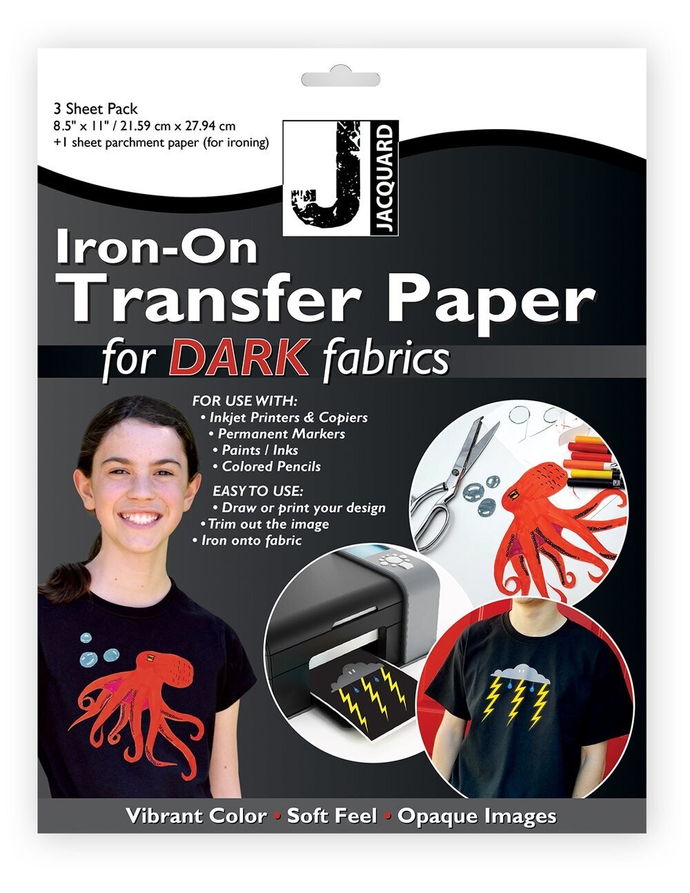 Jacquard Iron-On Transfer Paper for Dark Colored Fabrics