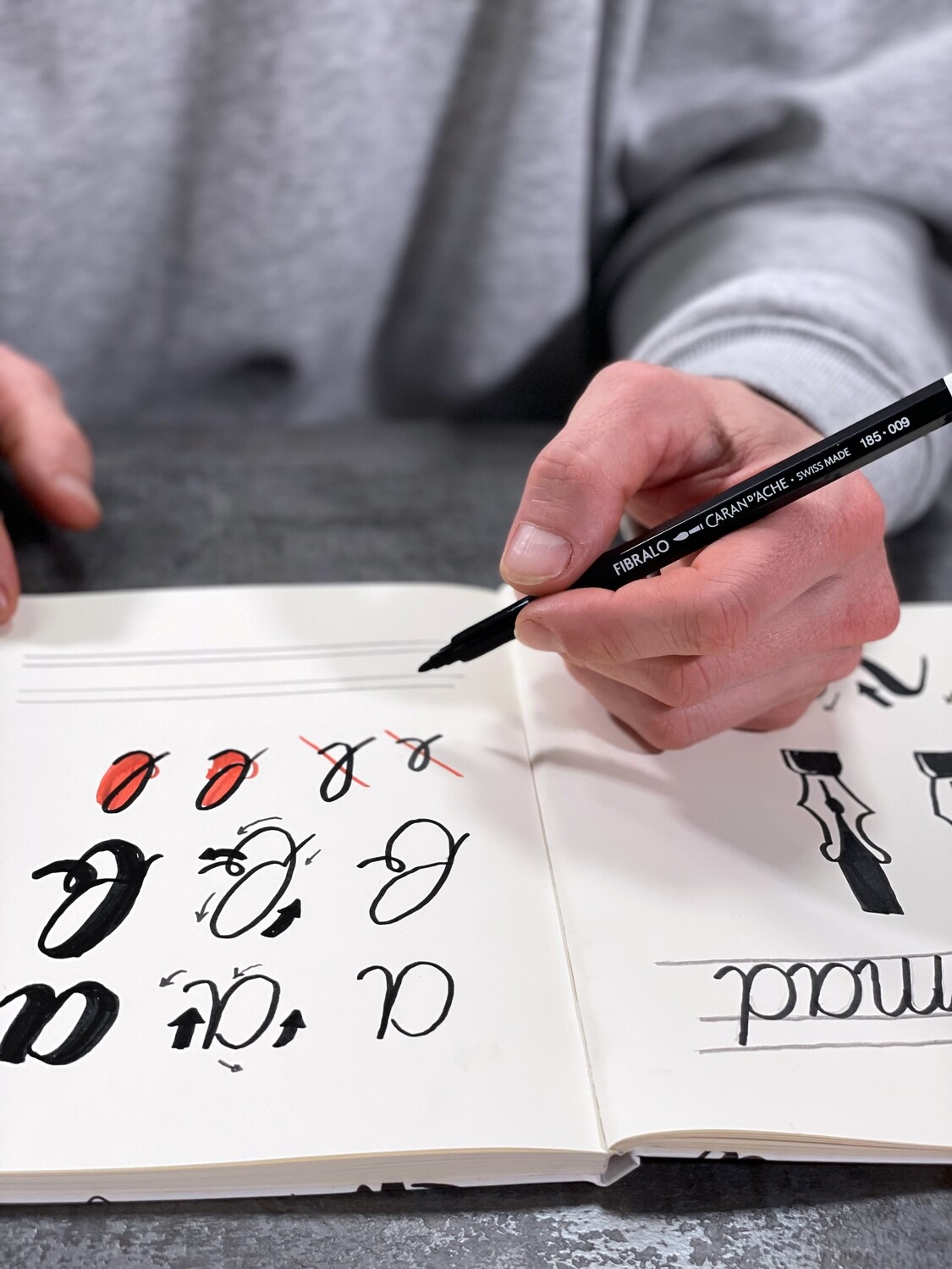 Caran D&#39;Ache RYLSEE lettering set + 1 online creative class