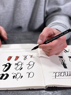 Caran D&#39;Ache RYLSEE lettering set + 1 online creative class