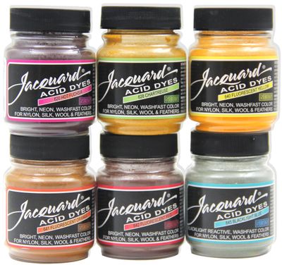 Jacquard Neon Acid Dye Set – Fluorescent Dyes for Silk, Wool & Nylon Jacquard Neon Acid Dye Set – Fluorescent Dyes for Silk, Wool & Nylon