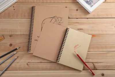 Artrack Kraft Paper Sketch Pad Wiro Bound 100 Pages