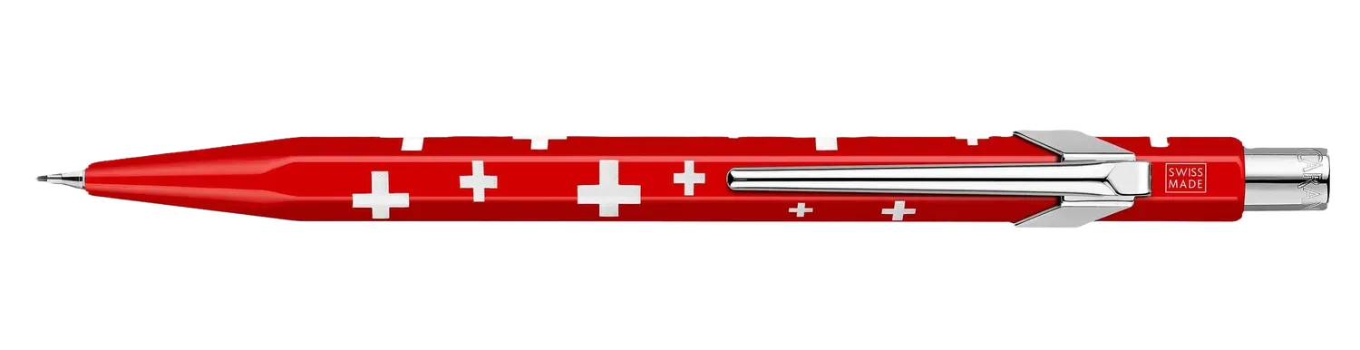 Caran D&#39;Ache 844 Mechanical Pencils 0.7mm Essential Swiss Flag