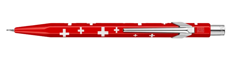 Caran D&#39;Ache 844 Mechanical Pencils 0.7mm Essential Swiss Flag