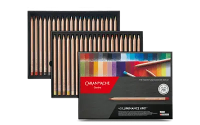 Caran d’Ache Luminance 6901 Set of 40 – Best Artist Colour Pencils