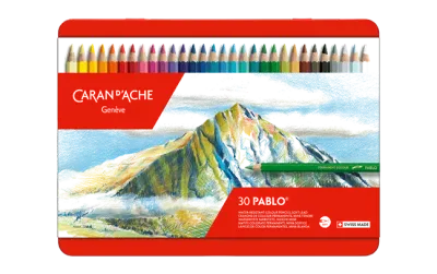 Caran D&#39;Ache Artist Pablo Color Pencils 30 Shades