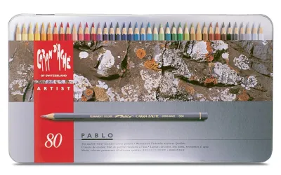 Caran D&#39;Ache Artist Pablo Color Pencils  80 Shades