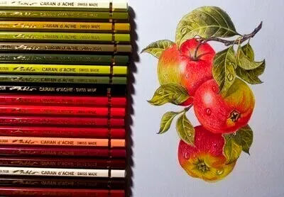 Caran D&#39;Ache Pablo Artist Colored Pencils - 120 Permanent Colors | Professional Dry Lead Pencils for Illustrators &amp; Designers
